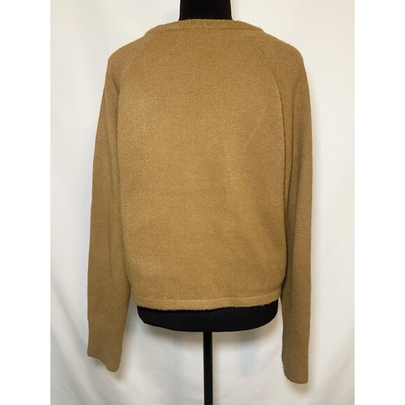 Show Me Your Mumu Shelby Camel Cozy Knit Sweater Front Tie Crop LARGE *PILLING* - Picture 3 of 12